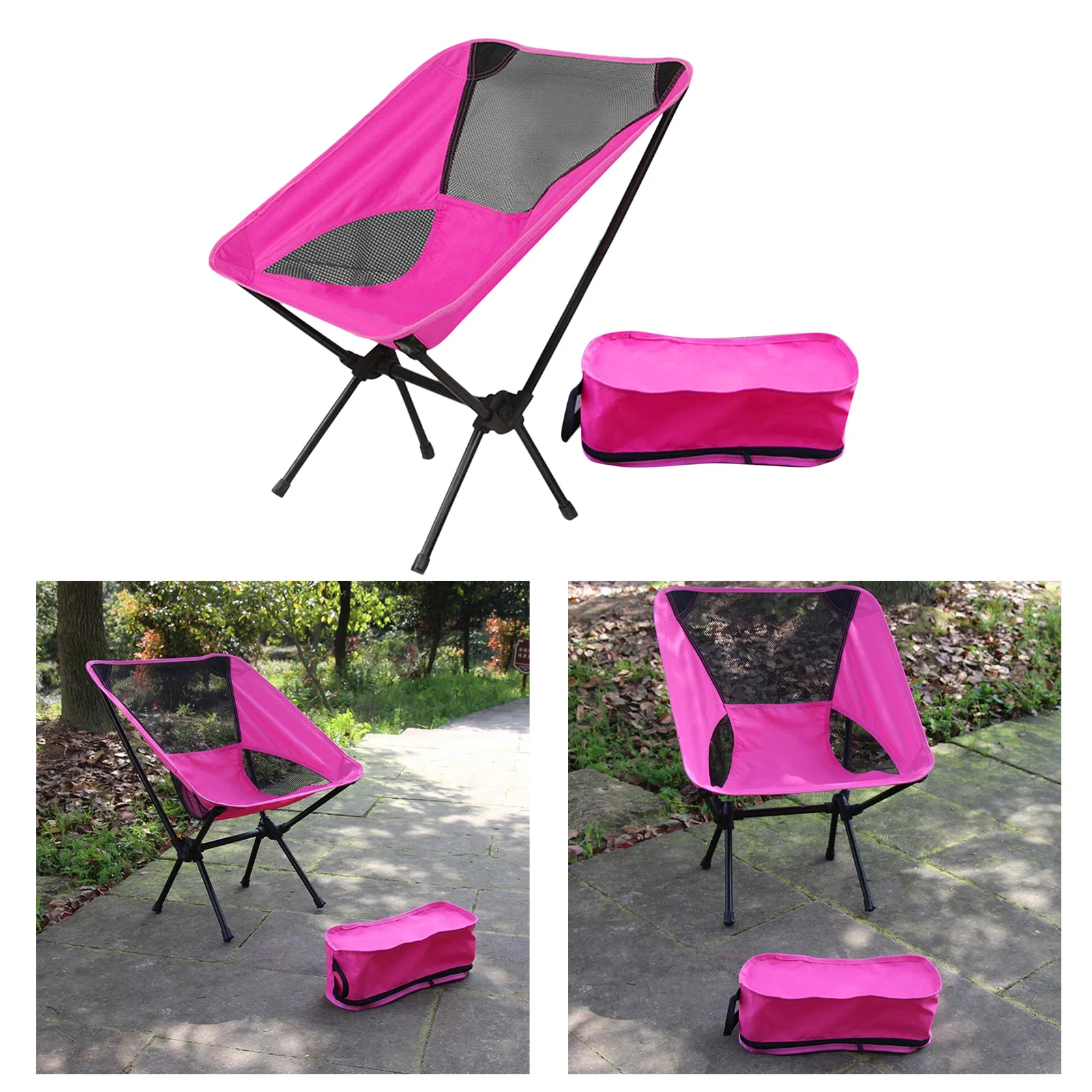 Portable Folding Chair Camping Fishing Stool Outdoor Travel Beach Seat