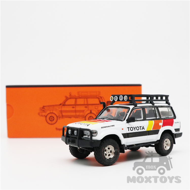 Toyota Land Cruiser Lc80 w - Quofrack Rhd Carro Branco Fundido Gcd 1:64 1 High Quality Brinquedos e hobbies