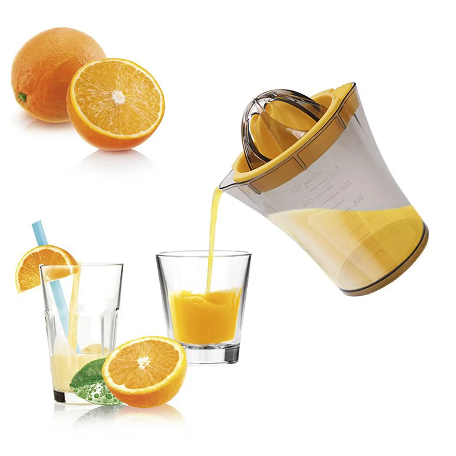 Portable Manual Juicer Fruit Juicer Manual Hand Squeezer Lemon Squeezer for Camping BBQ Travel Kitchen