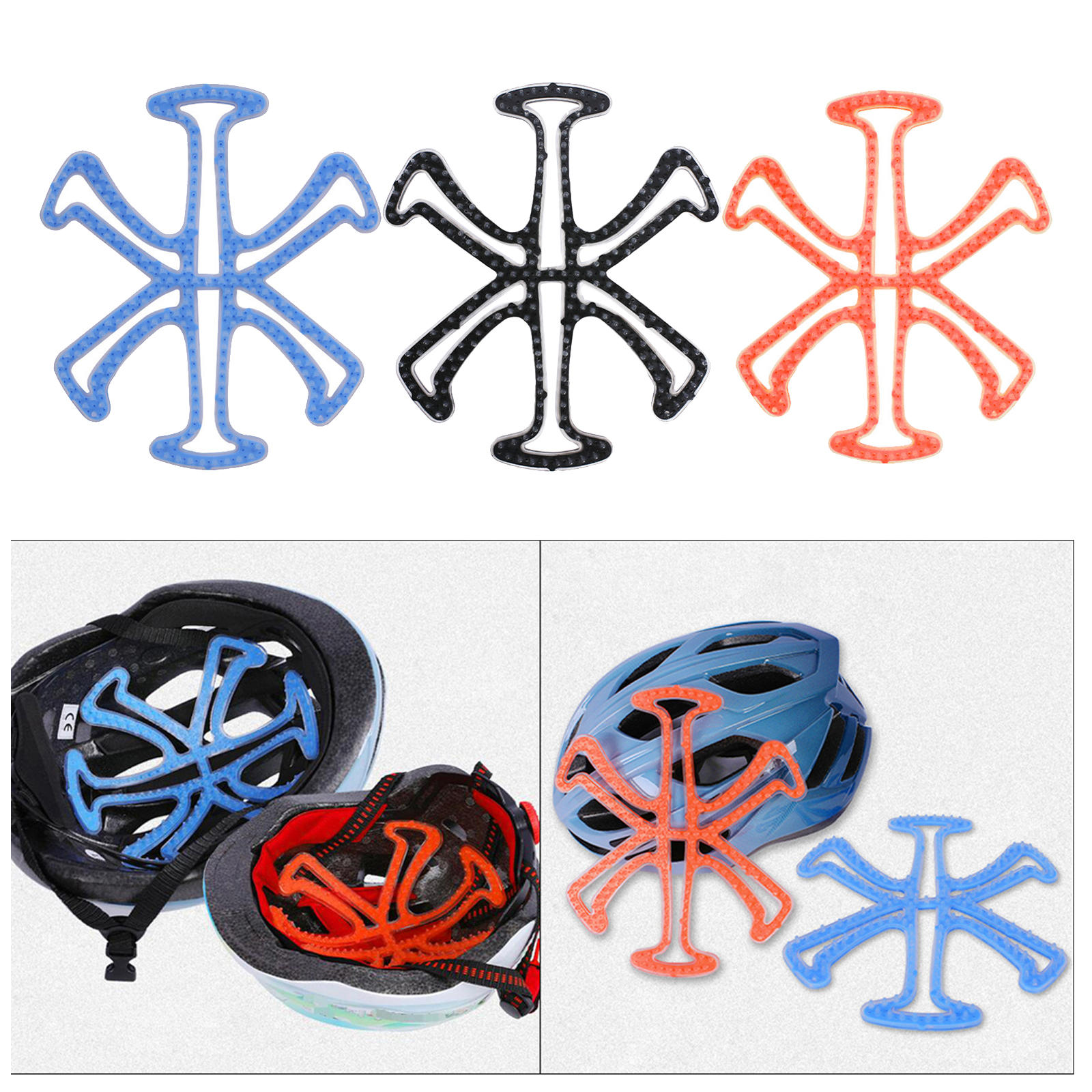 Breathable Bike Helmet Padding Helmet Liner Caring Easy to Install Anti-Collision Replacement Pads for Motorcycle Accessories