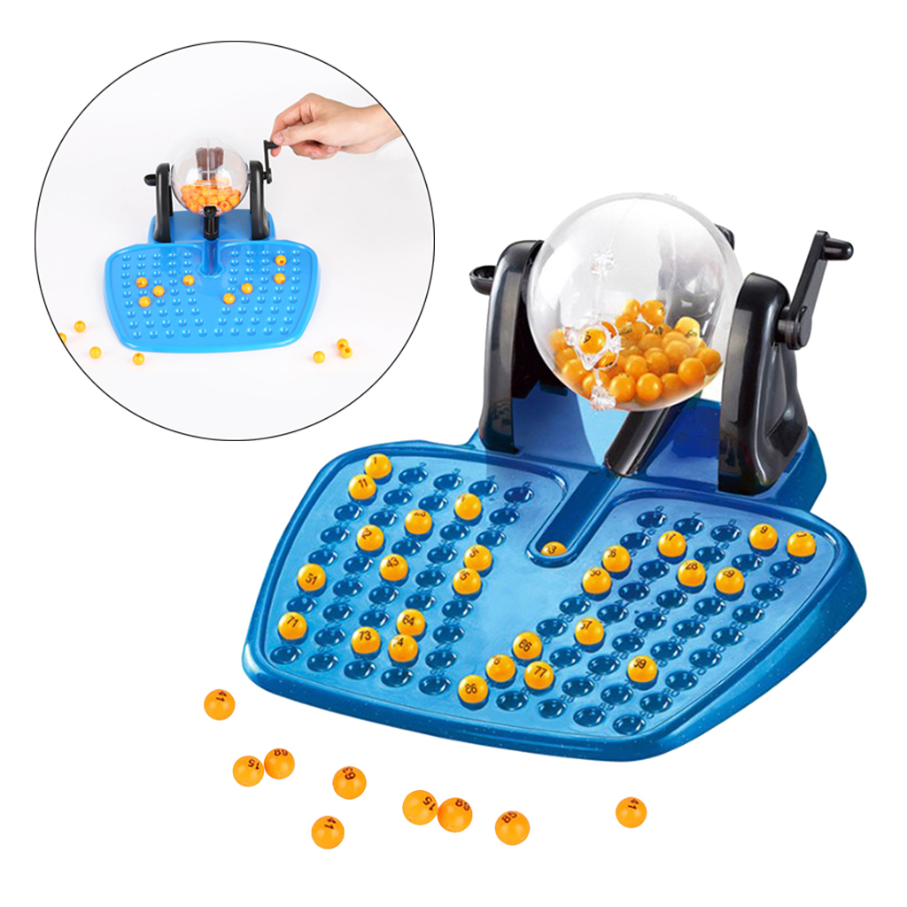 Classic Large Bingo Lottery Game Set From The Rotary Cage Revolving Family