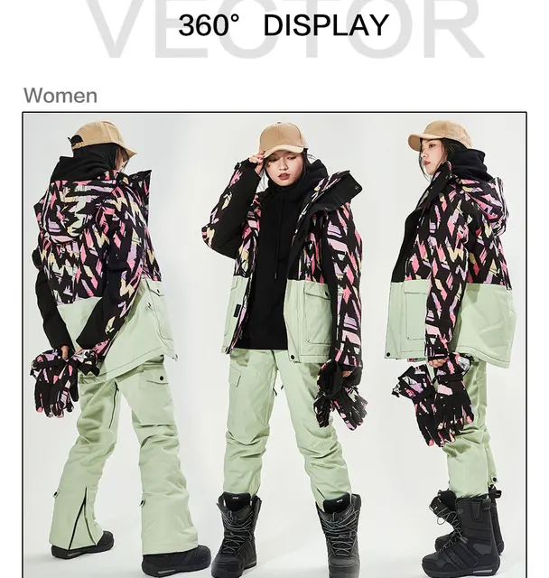 Snowboard Jacket Women Vector | Waterproof Ski Jacket Women - 2023