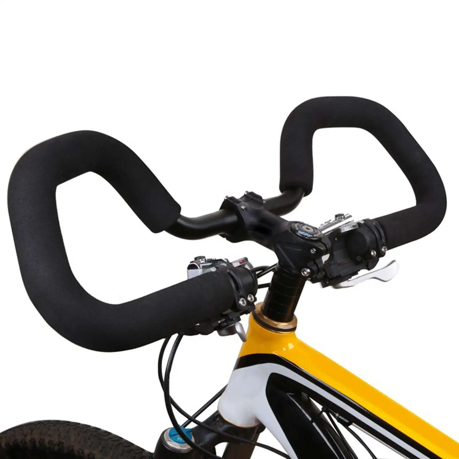 25.4x600mm Butterfly Handlebar Anti Slip Grips for Road Bicycle Trekking Touring Bike