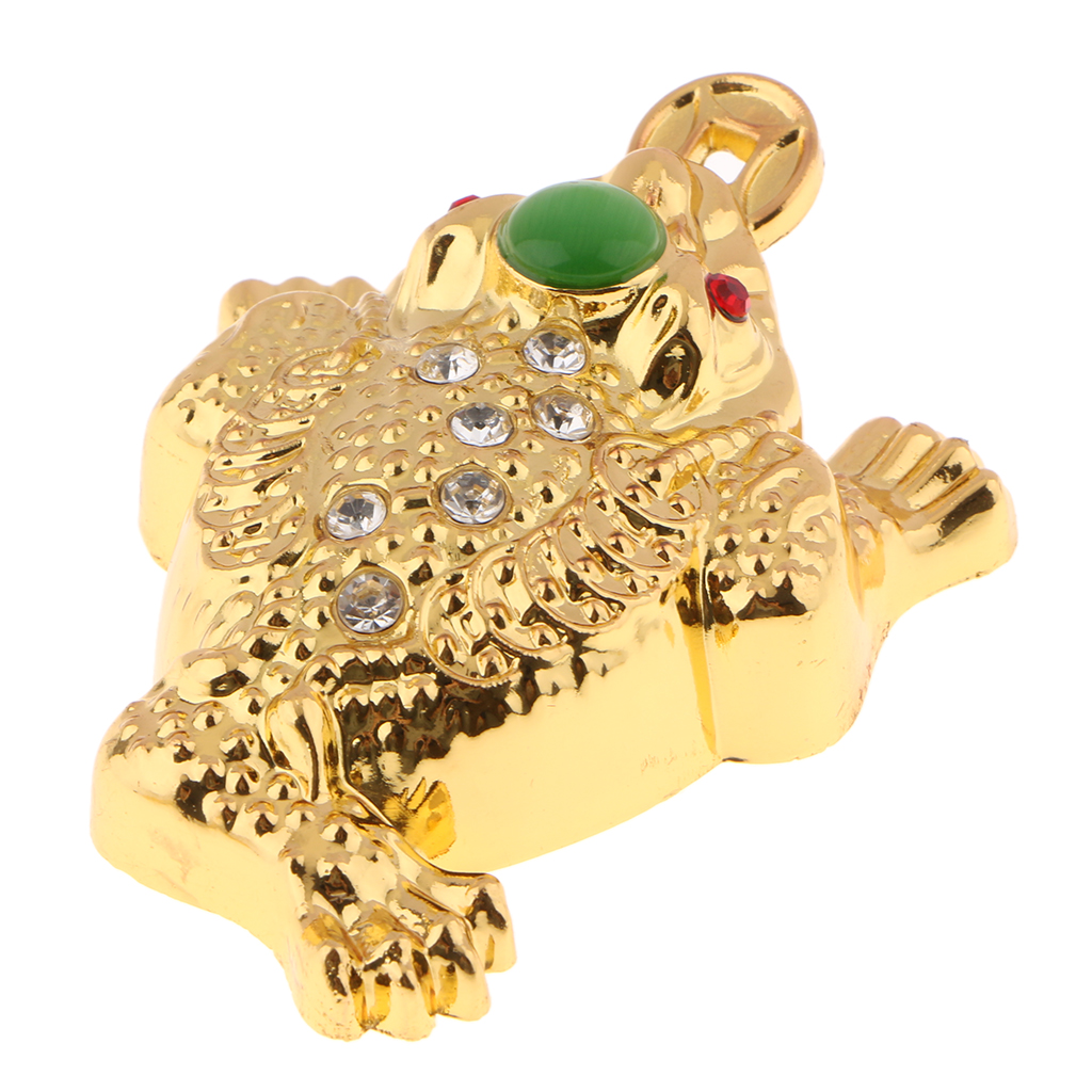 MagiDeal Chinese Feng Shui Money Fortune Wealth Frog Decor Toad Coin Craft M Tabletop Centerpieces Figurine Statue Ornament