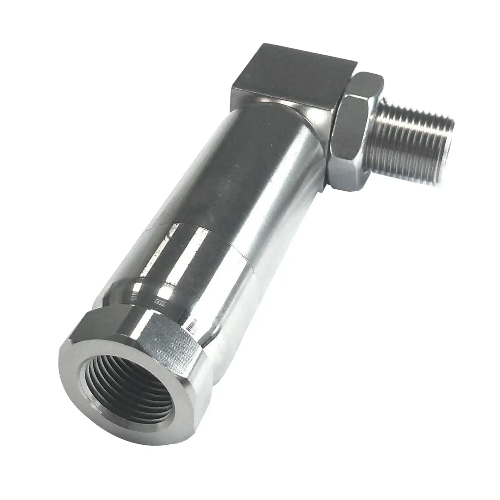 Stainless Steel O2  Angled Extender Spacer M18 x1.5,Universal for Any Thread Size of 18mm