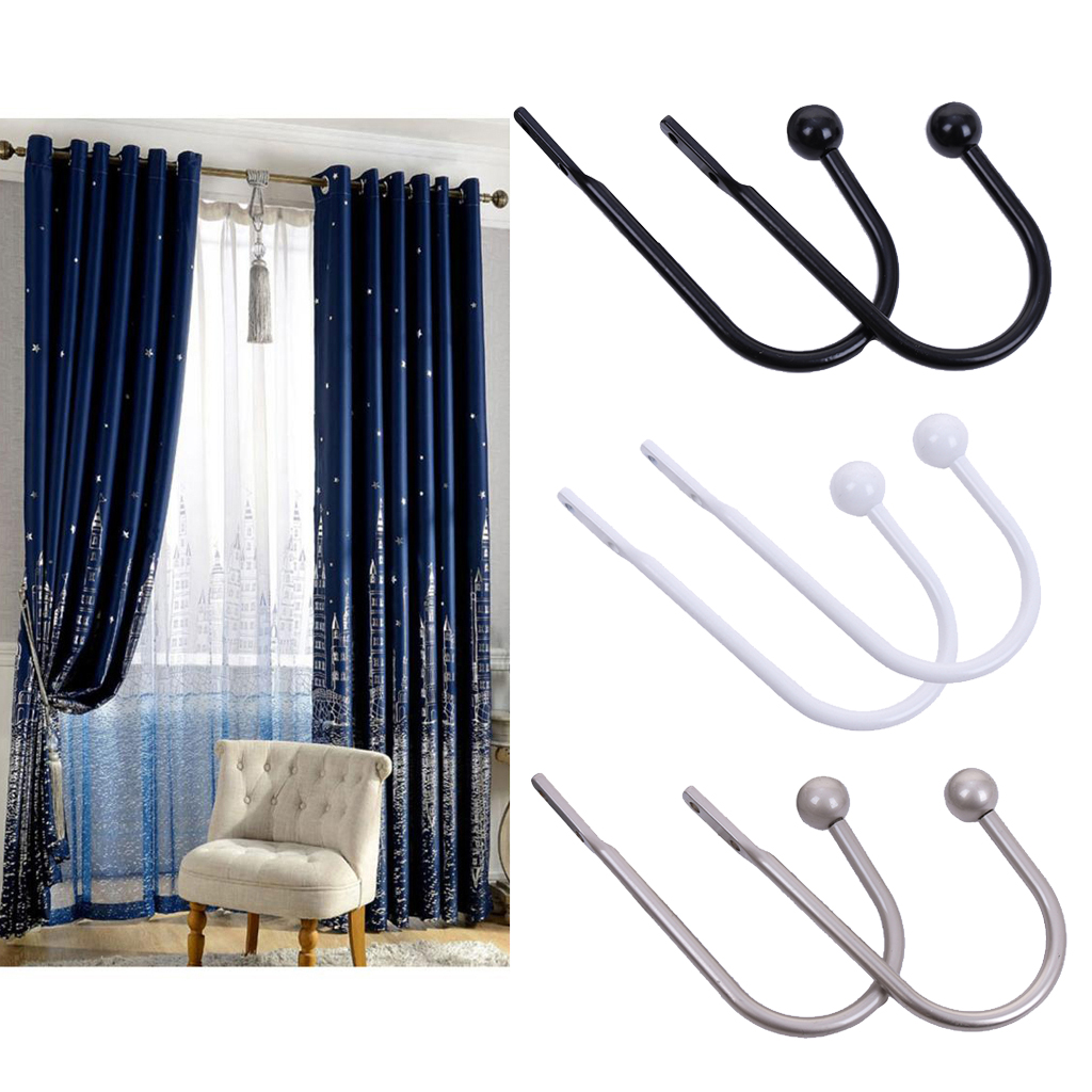 Pairs Curtain Holdback For Draperies Decorative Ball End Window Curtain Holdback