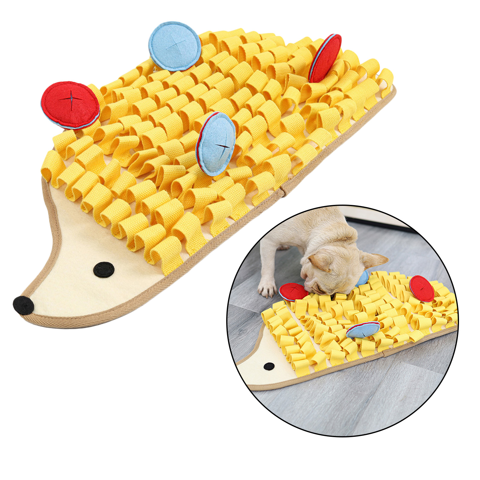 Dog Sniffing Mat Nose Training Snuffle Pad Pet Feeding Training Mat Slow Feeding Mat Puppy Sniff Slow Food Flowers Smell Pads