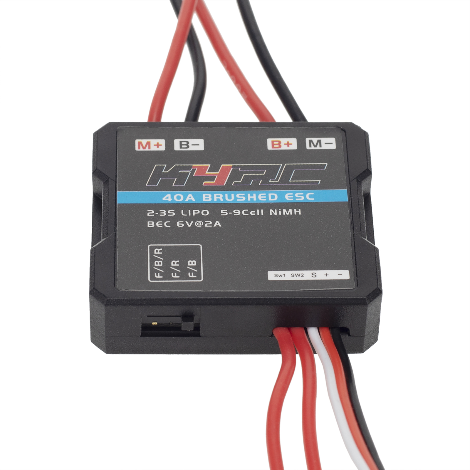 Two-way Climbing Mode Brush 40A ESC Speed Controller with 3A/6V BEC for 1:16 1:18 RC Model Car Crawler Tank Boat Short Truck