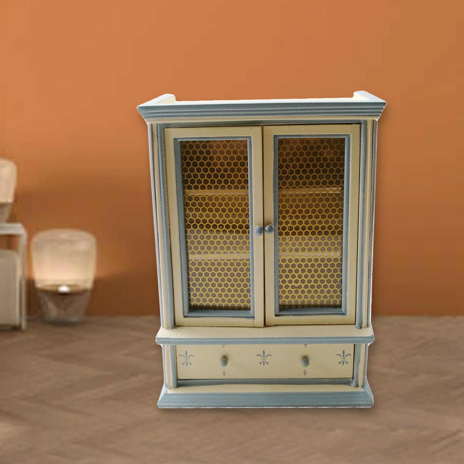 1:12 Scale Bookcase Mini Furniture Toy Model for Bedroom Living Room Decor