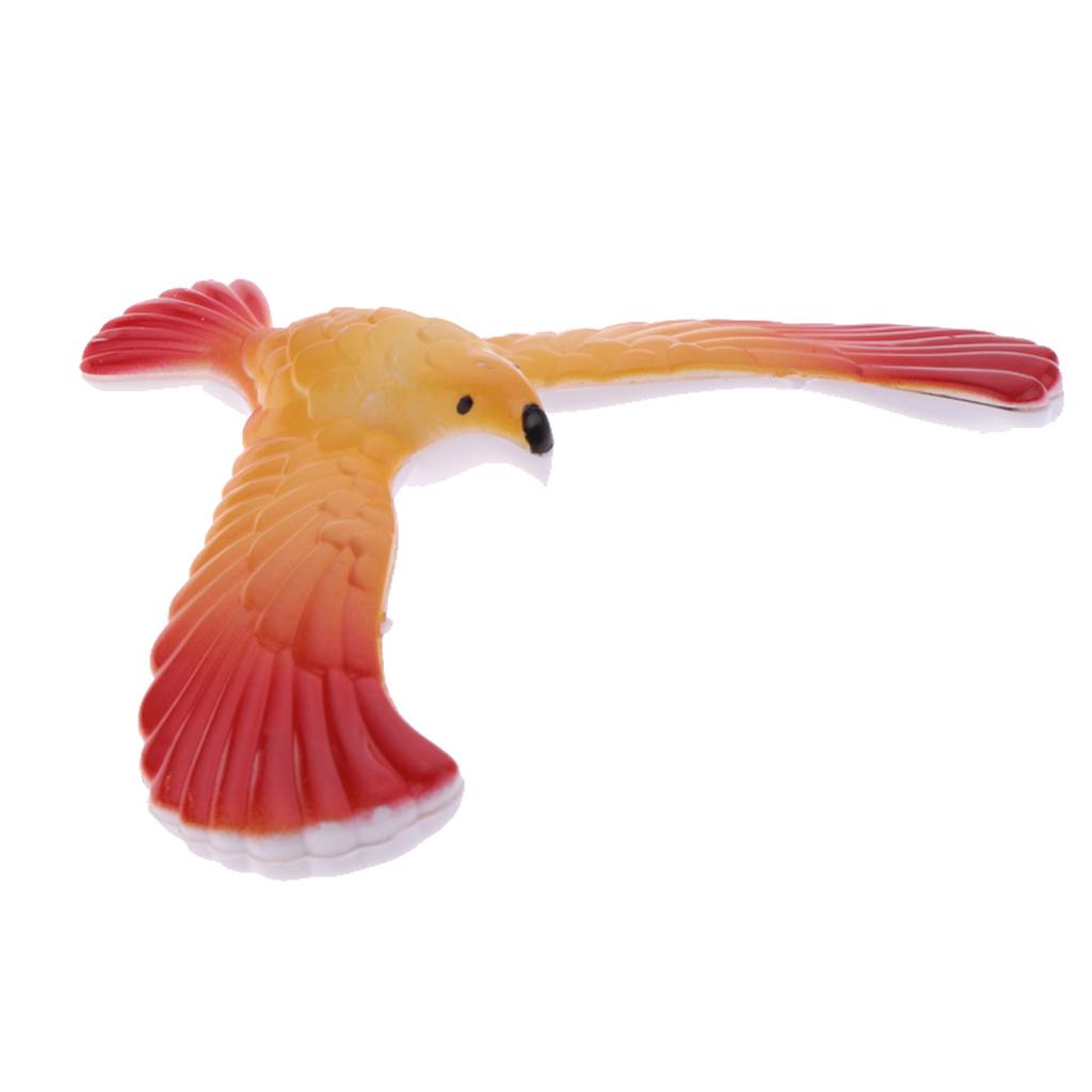 Amazing Balancing Eagle With Pyramid Stand Magic Bird Desk Fun Learn Educational Toys Kids Gift Exploring Physical Bird Model