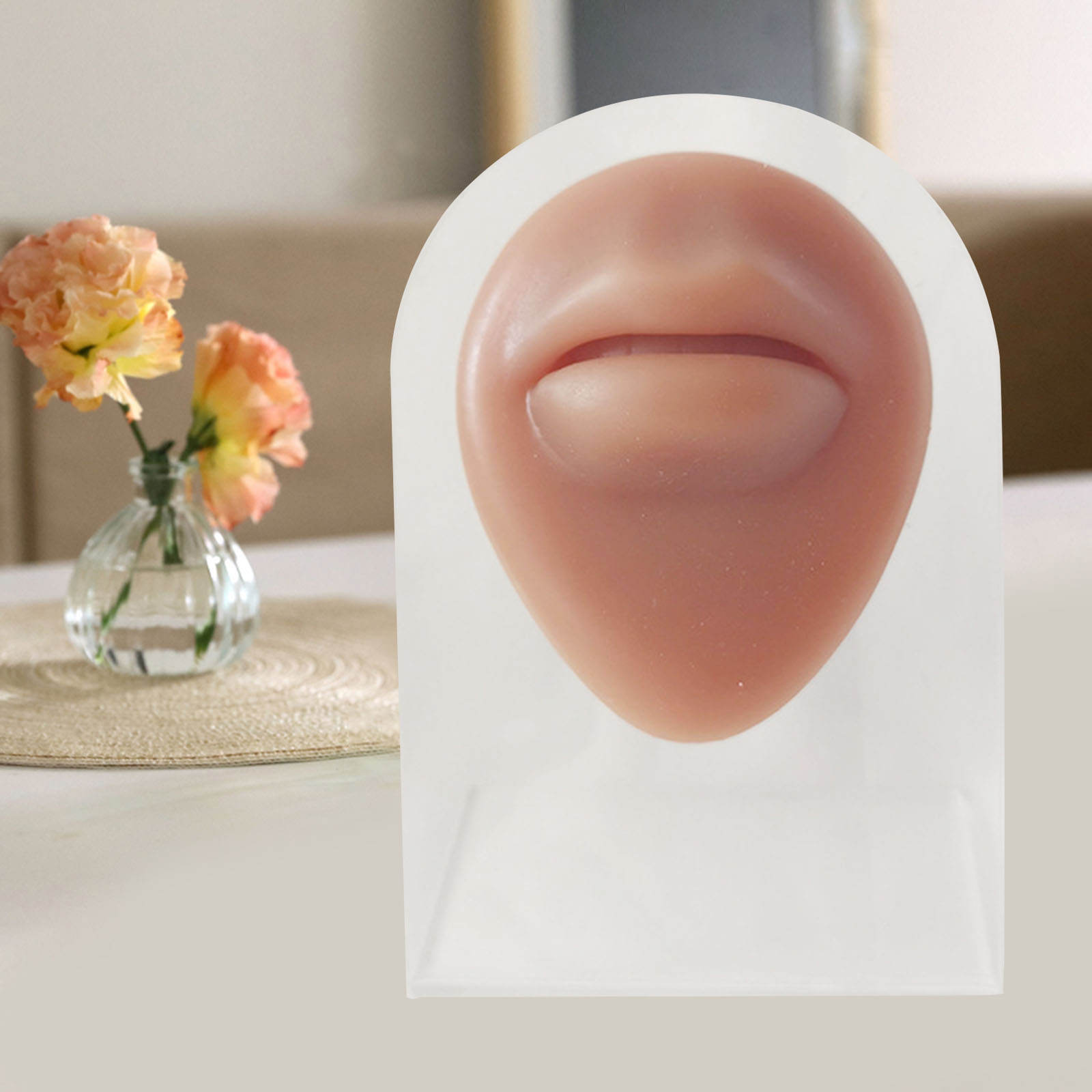 Human Body Part Models Soft Feelings Silicone Modeling for Piercing Exercises Home Teaching Demonstration Tool with Stand