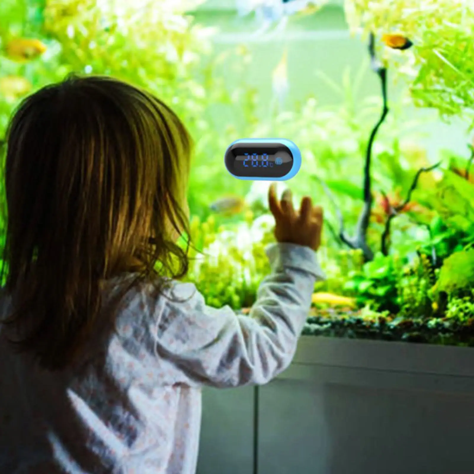 Aquarium Thermometer LED Digital Thermometer Fish Tank Water Temperature Thermometer for Fish Tank Aquarium