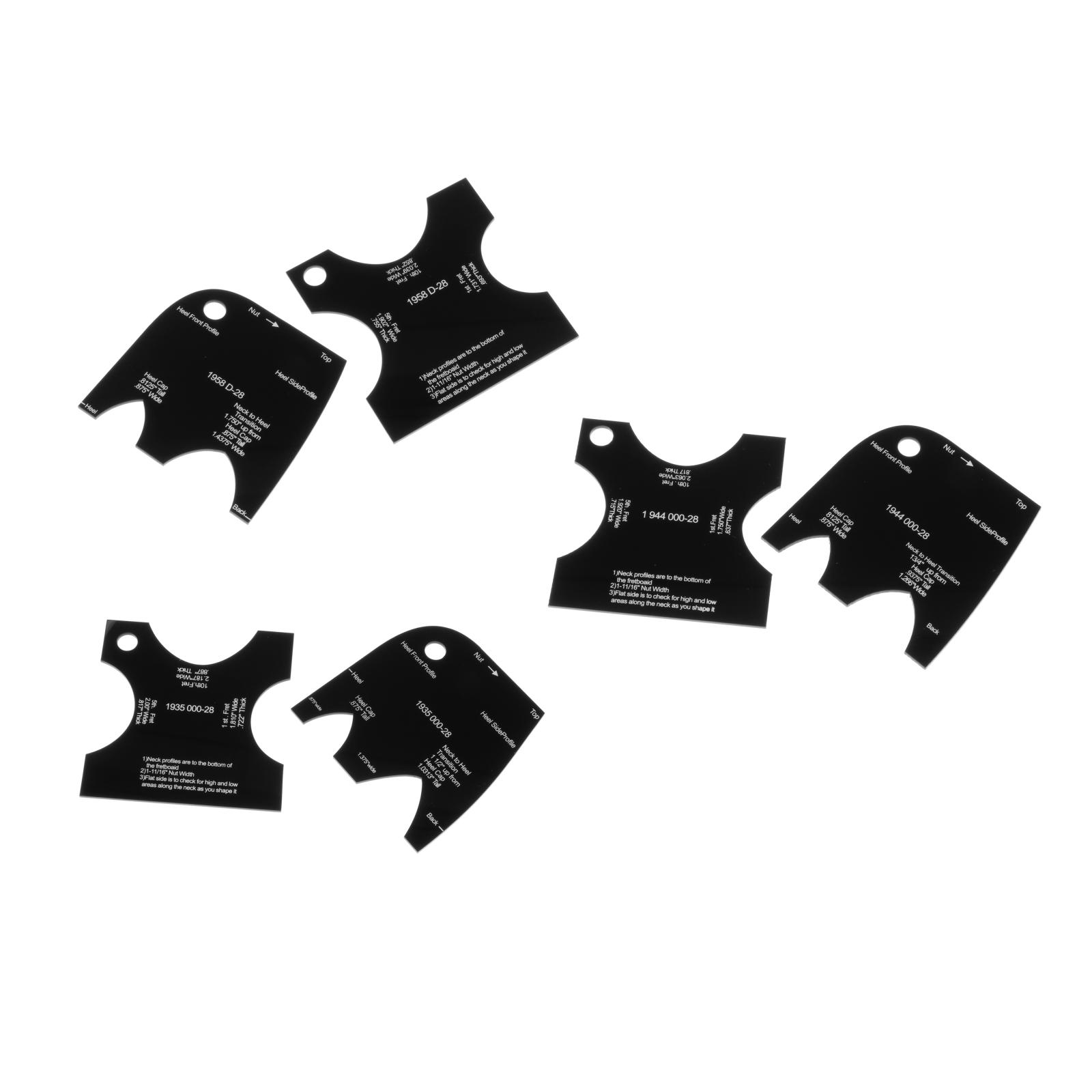 2 PCS Guitar Neck Mold Template Neck Shaping Reference Leveling for Folk Guitar Luthier Maintenance Repair & Care Tool