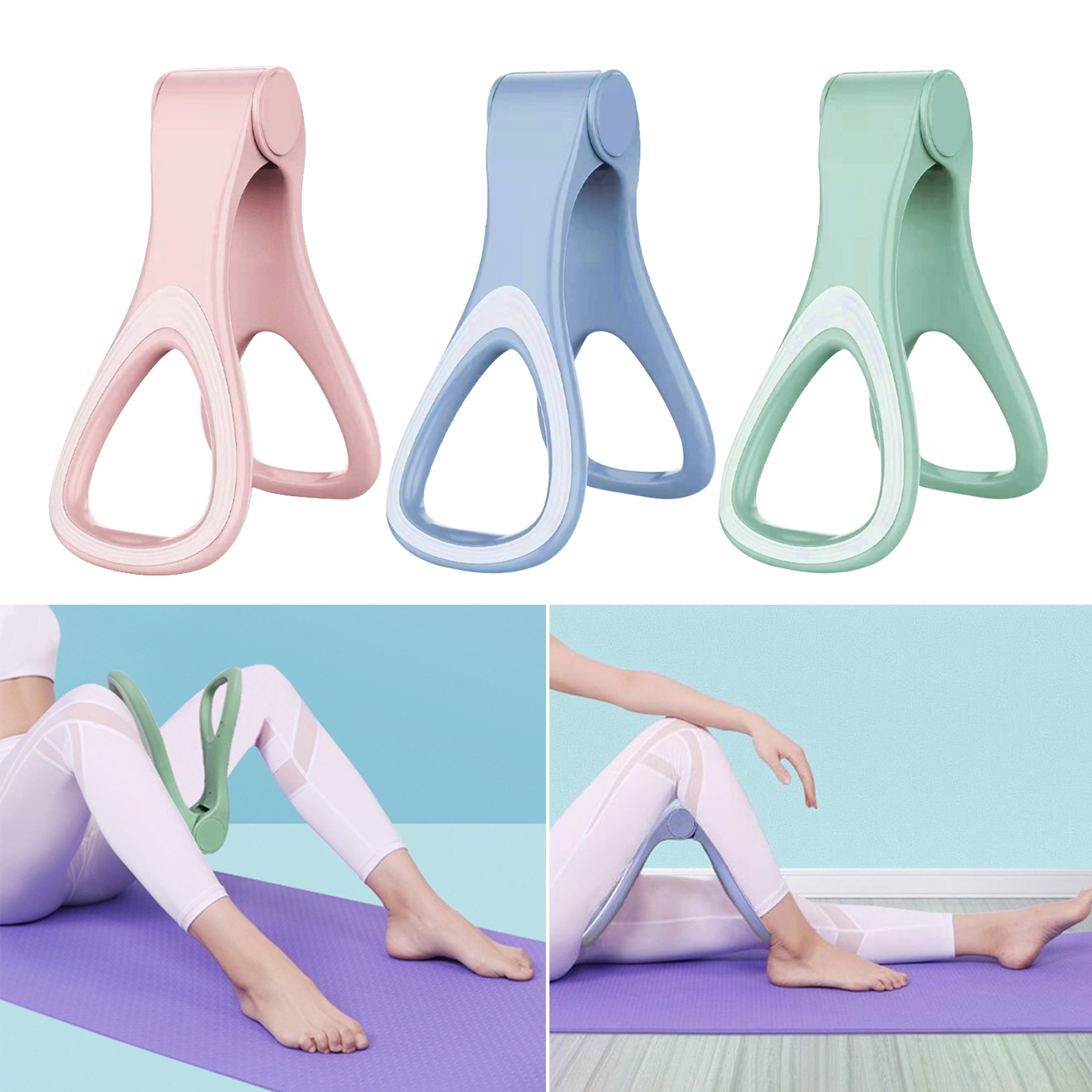 Leg Hip Trainer Pelvic Floor Muscle Training Inner Thigh Buttocks Exerciser Correction Buttocks Home Gym Yoga Fitness Equipment