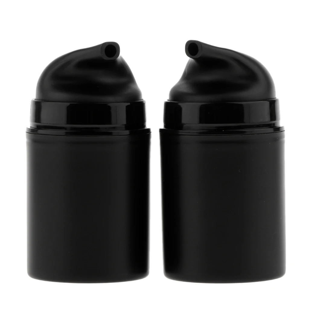 2x 50ml Portable Empty Cosmetic Airless Bottle Treatment Pump Travel Bottle