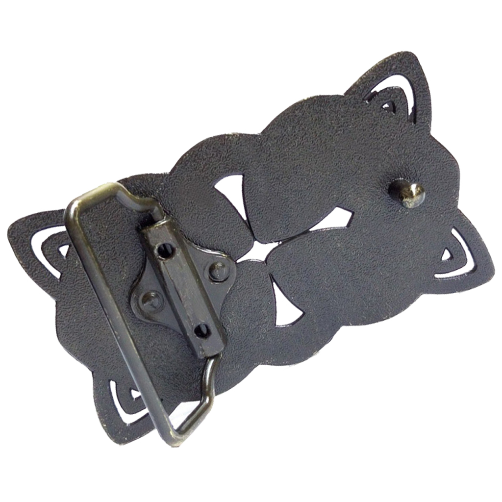 Alloy Men Waist Leather Belt Buckle Irish  Cross Medieval Bronze Gift