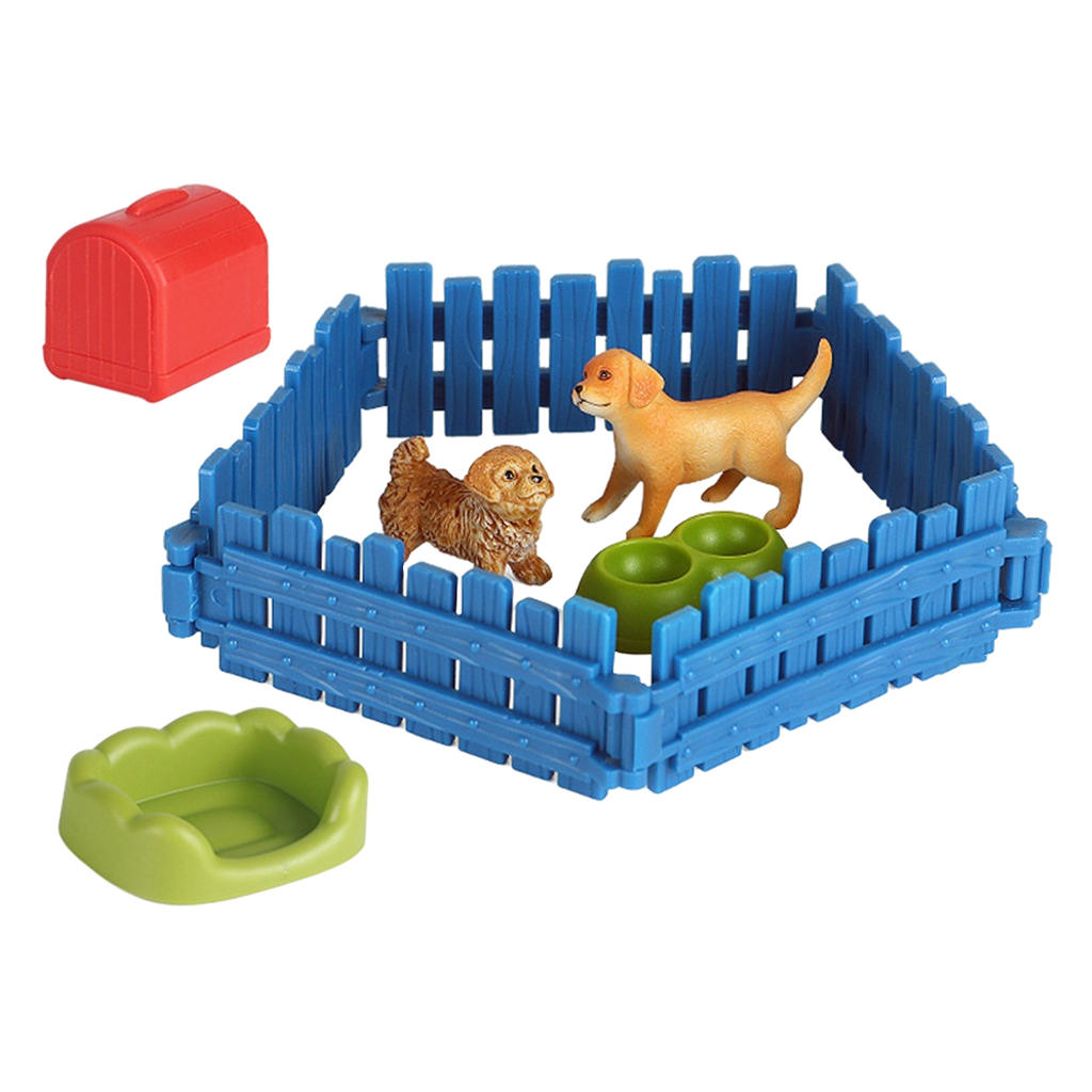 Simulation Farm Animal Model Poultry Micro Landscape Scene House Educational Kid Toy Gift