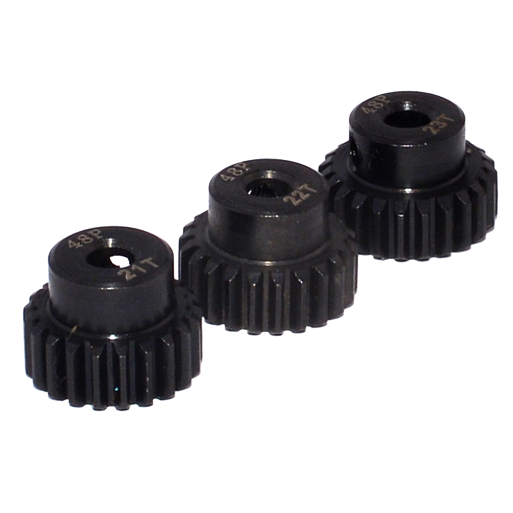 MagiDeal 48DP 21T-23T Pinion Motor Gear Set for 1/10 RC Model Car 5mm Shaft Brushless Brush Motors Parts