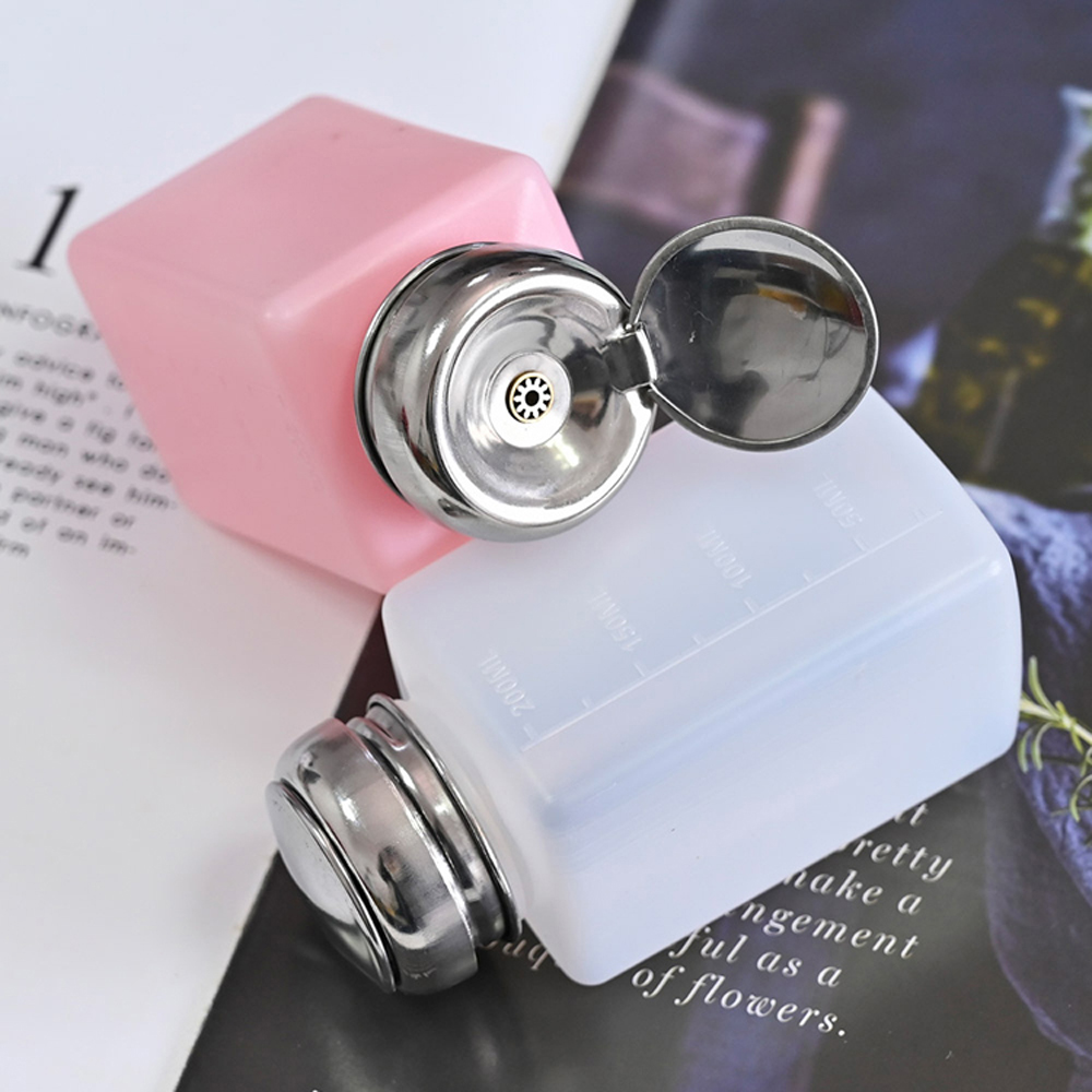 Best of 200ml Refillable Liquid Container Bottle Pink White Empty Cosmetic Makeup Cleaner Press Pump Dispenser Salon Nail Art Tools Reviews & Tips