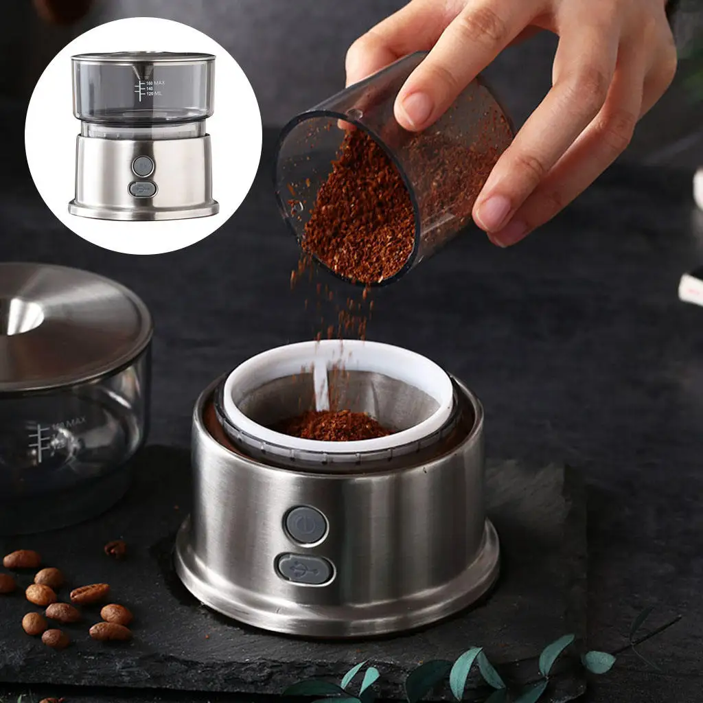 Pour Over Coffee Maker Filter Drip 160ml with Button Portable Machine Funnel Cold Brew Coffeemaker for Household Kitchen Cafe