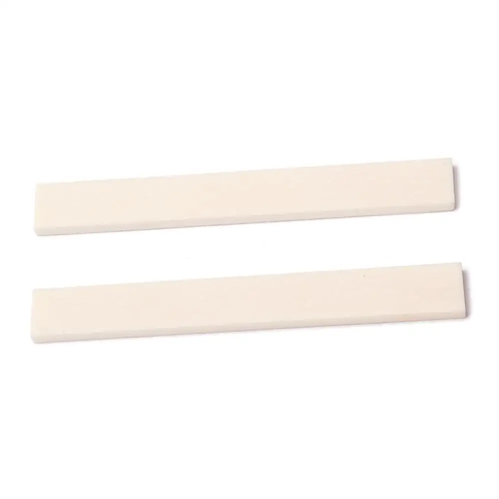 NEW 100mm Classical Blank Bone Saddle For Guitar Polished Luthier Supplies