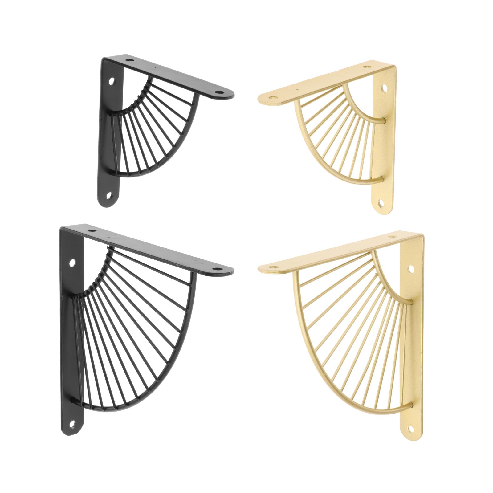 Nordic Wall Mount Shelf Bracket Fan-Shaped Support Corner Brace for Bathroom Kitchen Bookcase Hardware