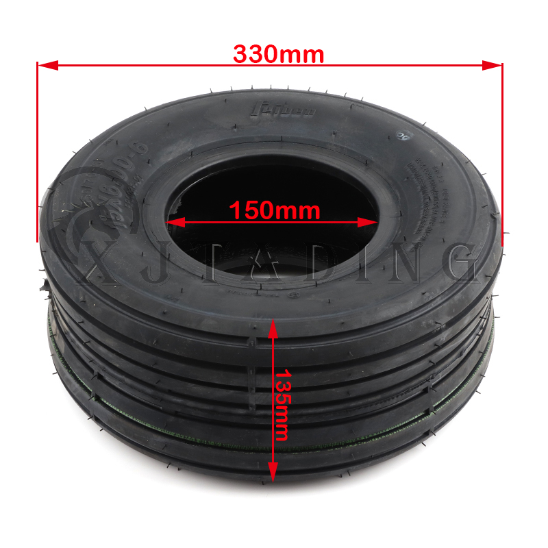 Für Elektrische Roller 15 Inch vakuum Reifen Räder 15x 6,00-6 Tubeless reifen mit aluminium legierung felgen – Detail 3