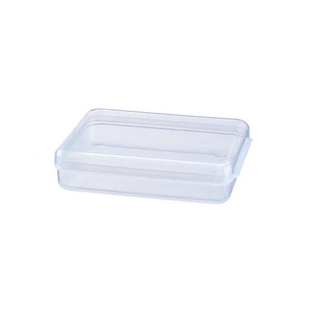 Boîte De Rangement Transparente Anti-Poussière Avec Couvercle - Pour Coton, Compresses, Accessoires De Beauté, 15,4x7,5x8,5 Cm
