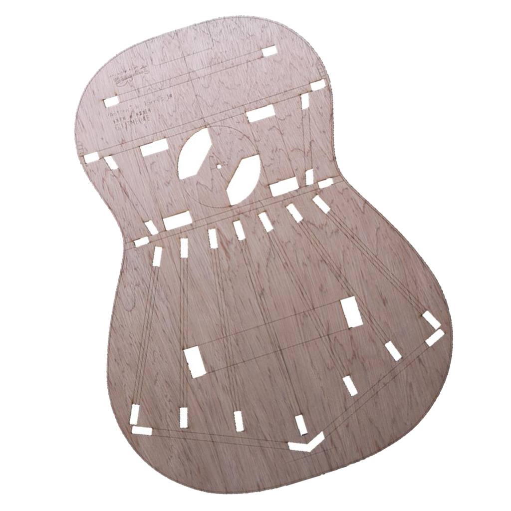 Classical Guitar Layout Template for Torres 1 - Guitar Building