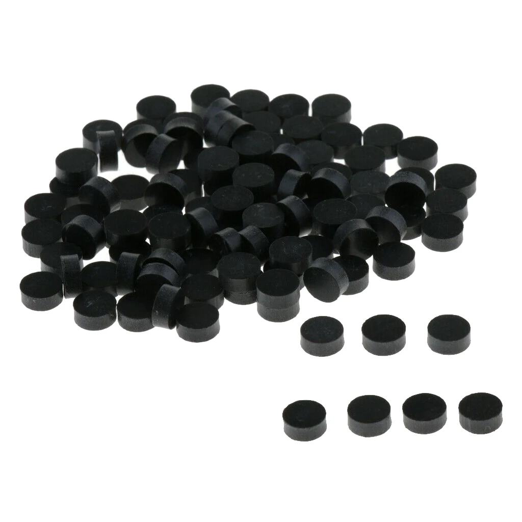 100pcs/set 6.0mm Guitar Fingerboard Dot Acrylic Inlay Dots Position Markers Black/White Guitar Parts Luthier Repair