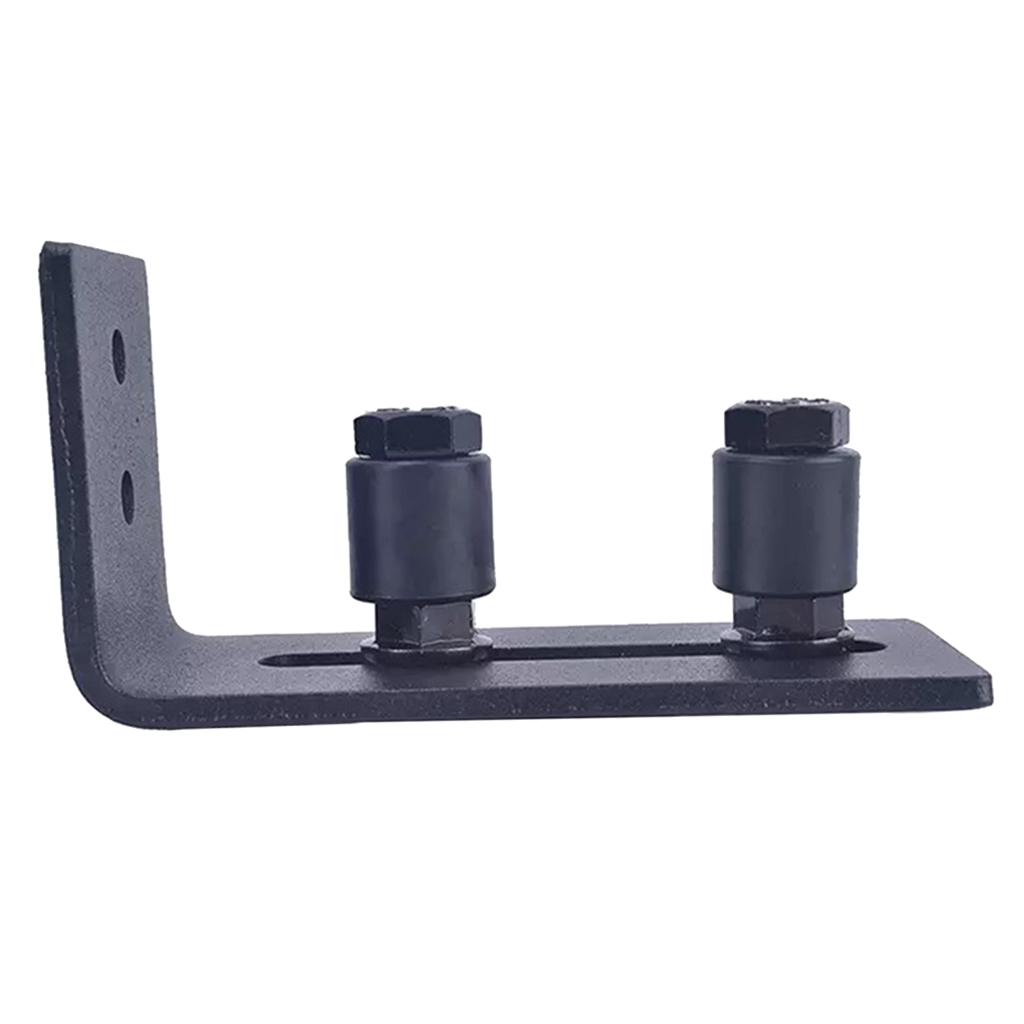 Steel Sliding Barn Door Guide Roller Stopper Durable Accessories Smoothly Quietly