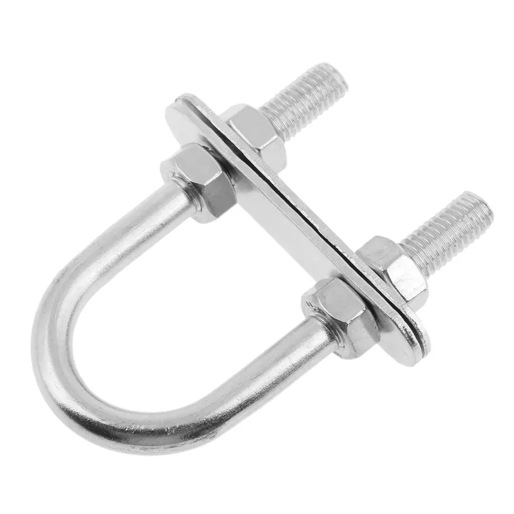 Stainless Steel Boat Marine Bow/Stern Eye Heavy Duty U-Bolt Rigging - 7*80mm