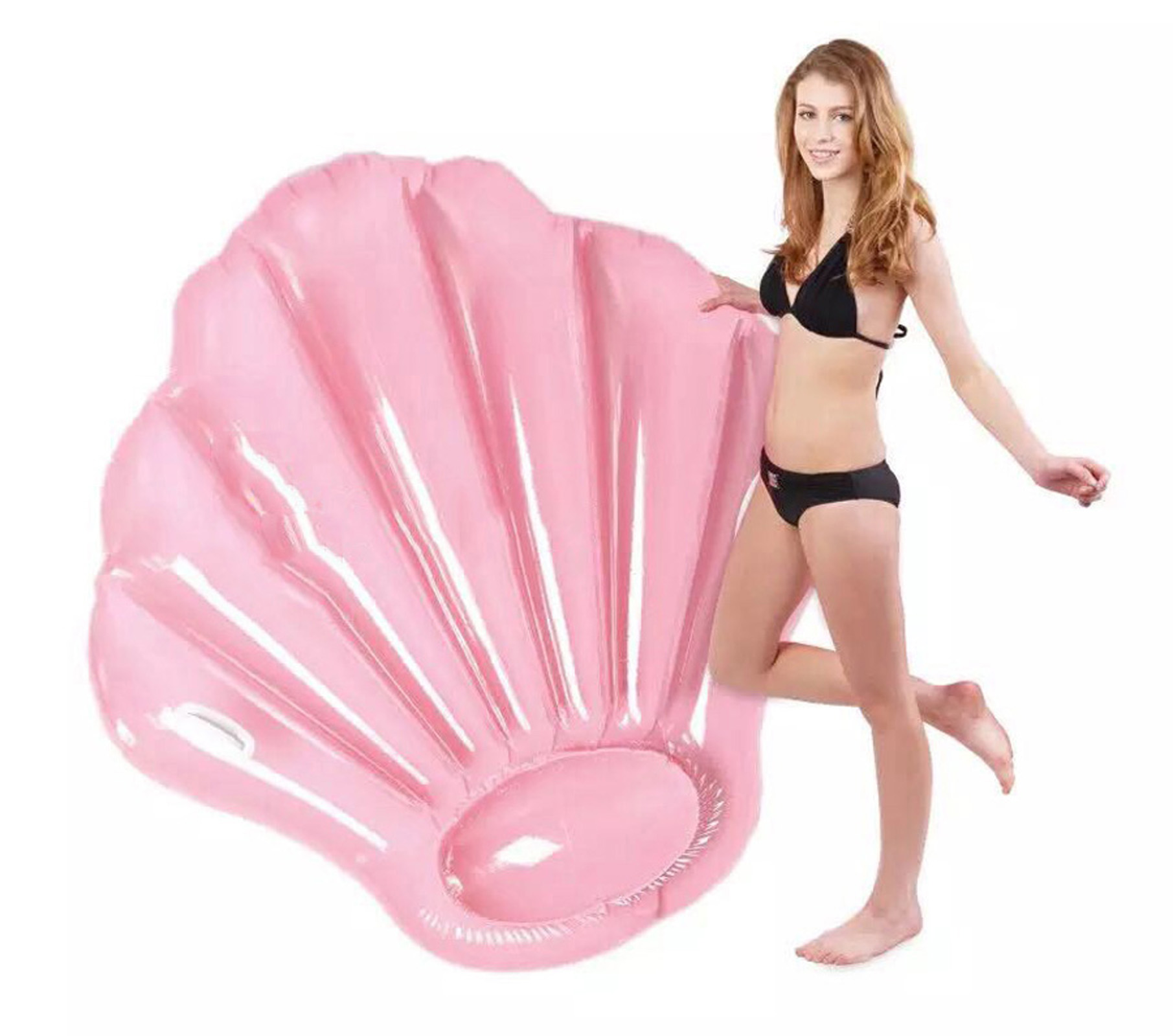 Title 4, Inflatable Floating Mat, Scallop Shape Inflatin...