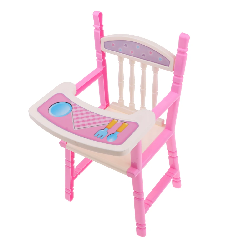 Kids Dining Chair Highchair Playset for 9-11" Reborn Doll MellChan Baby Doll 