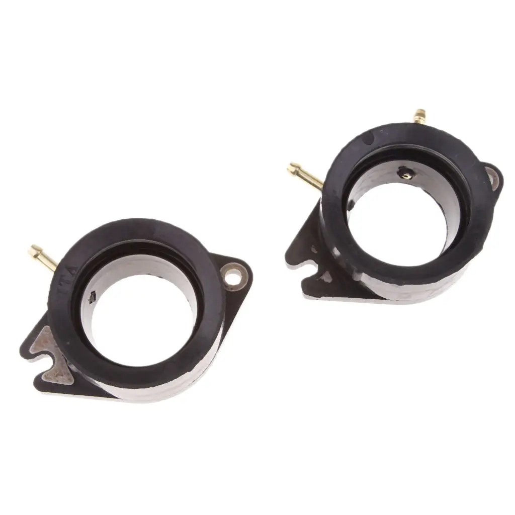 2 Pieces 46mm Motorcycle Carburetor Interface Adapter for Yamaha XV700 XV750 XV920 XV1100