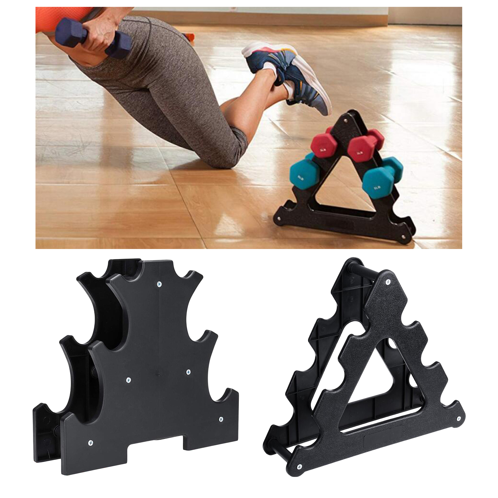 Barbell Dumbbell Rack, Sold Dumbbells Holding Tree, Organizer Space-saving Weights Holder