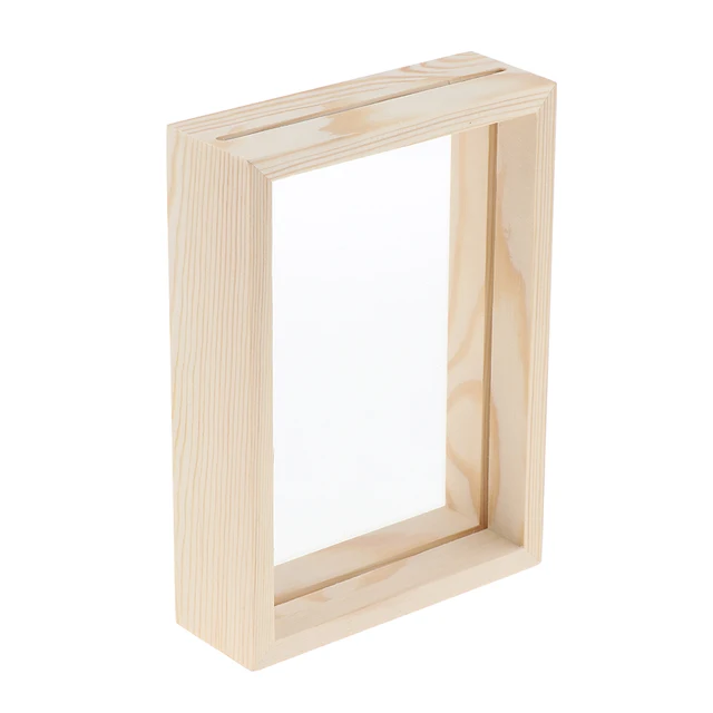 Creative Double-sided Transparent Wooden Frame Made Of Glass - Frame -  AliExpress