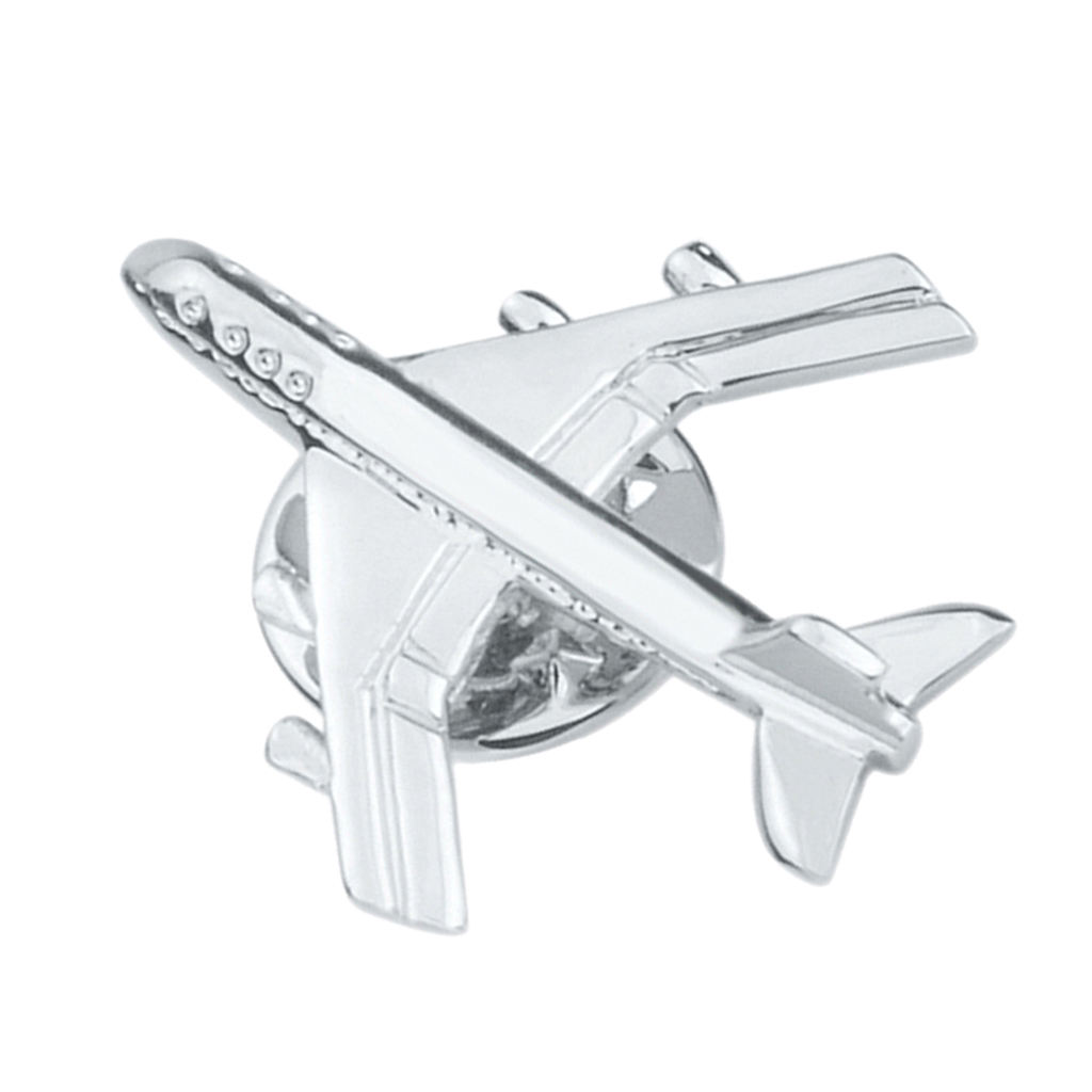 Vintage Men Collar Pins Airplane Shirt Brooch Lapel Pins Novelty Suit Vest Suit