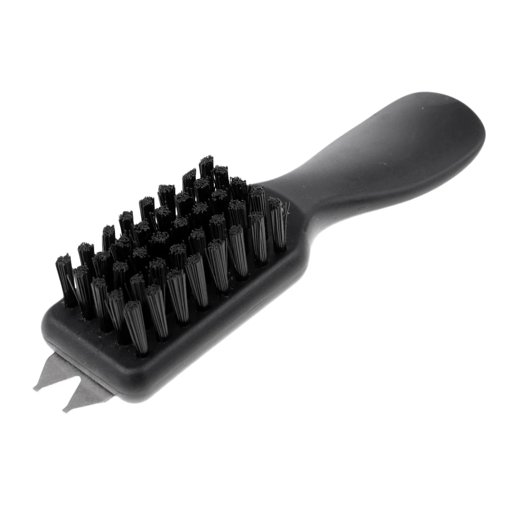 Black Nylon Golf Shoe Brushes Mud Cleaning Bristles for Valet