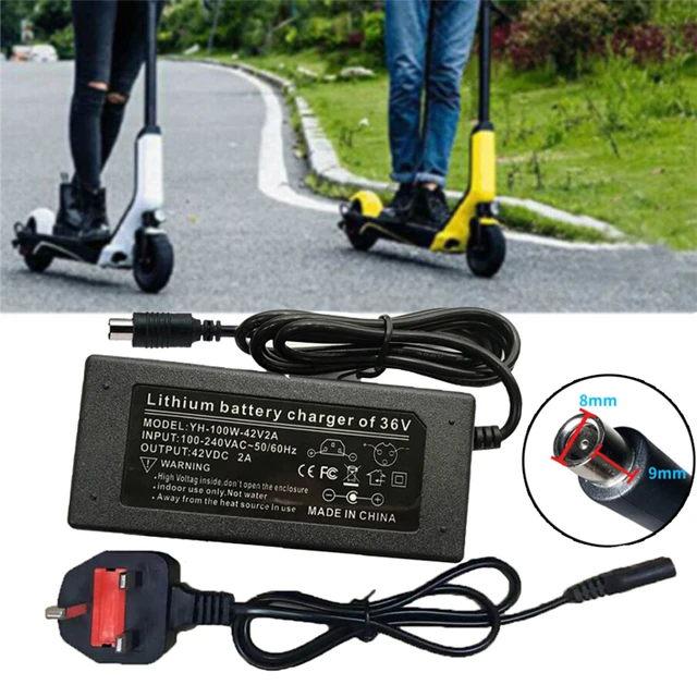 Cargador de batería para patinete eléctrico xiaomi M365, adaptador de  fuente de alimentación rápida, accesorios para monopatín, 36V - AliExpress