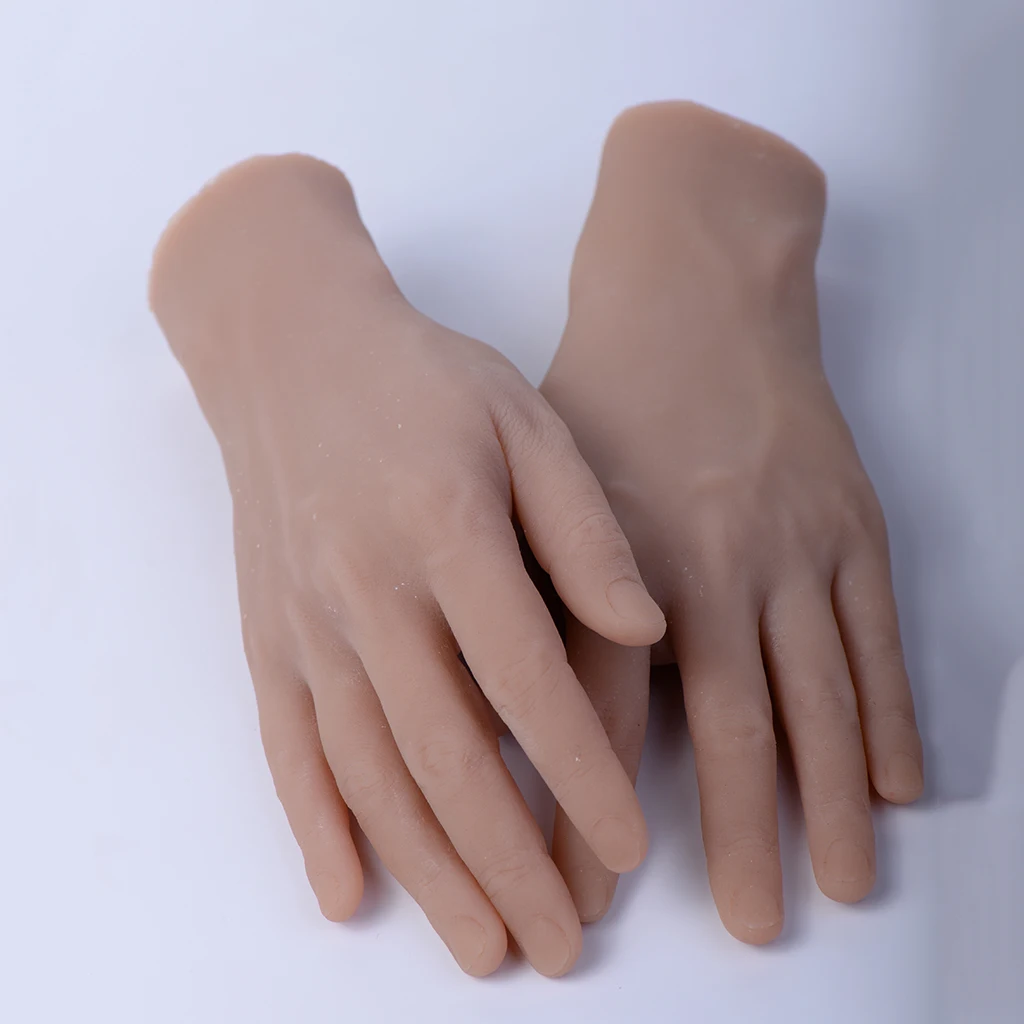1 Pair Realistic Mannequin Fake Hands Jewelry Bangle Watch Display Manikin
