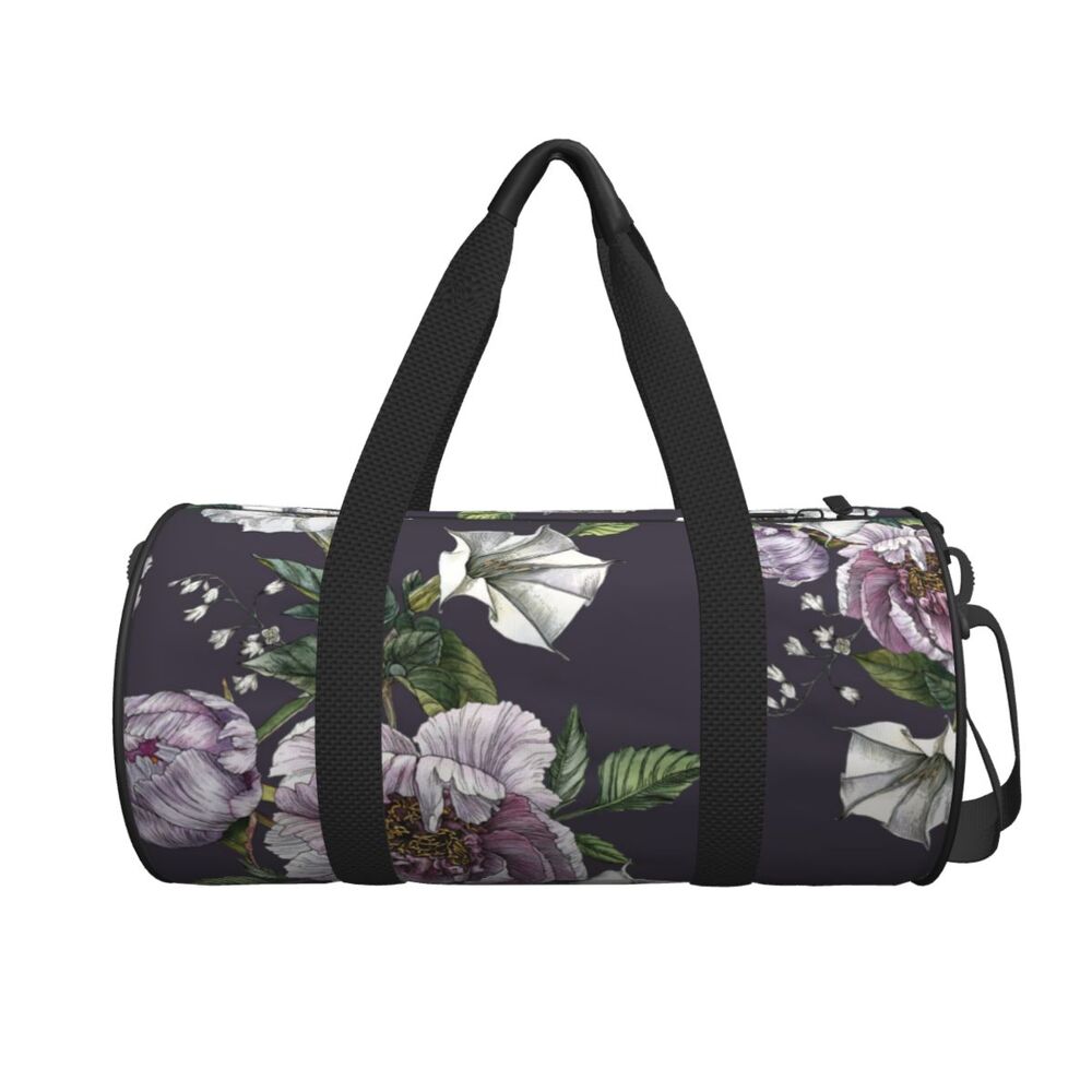 Saco de viagem peônias e datura flor