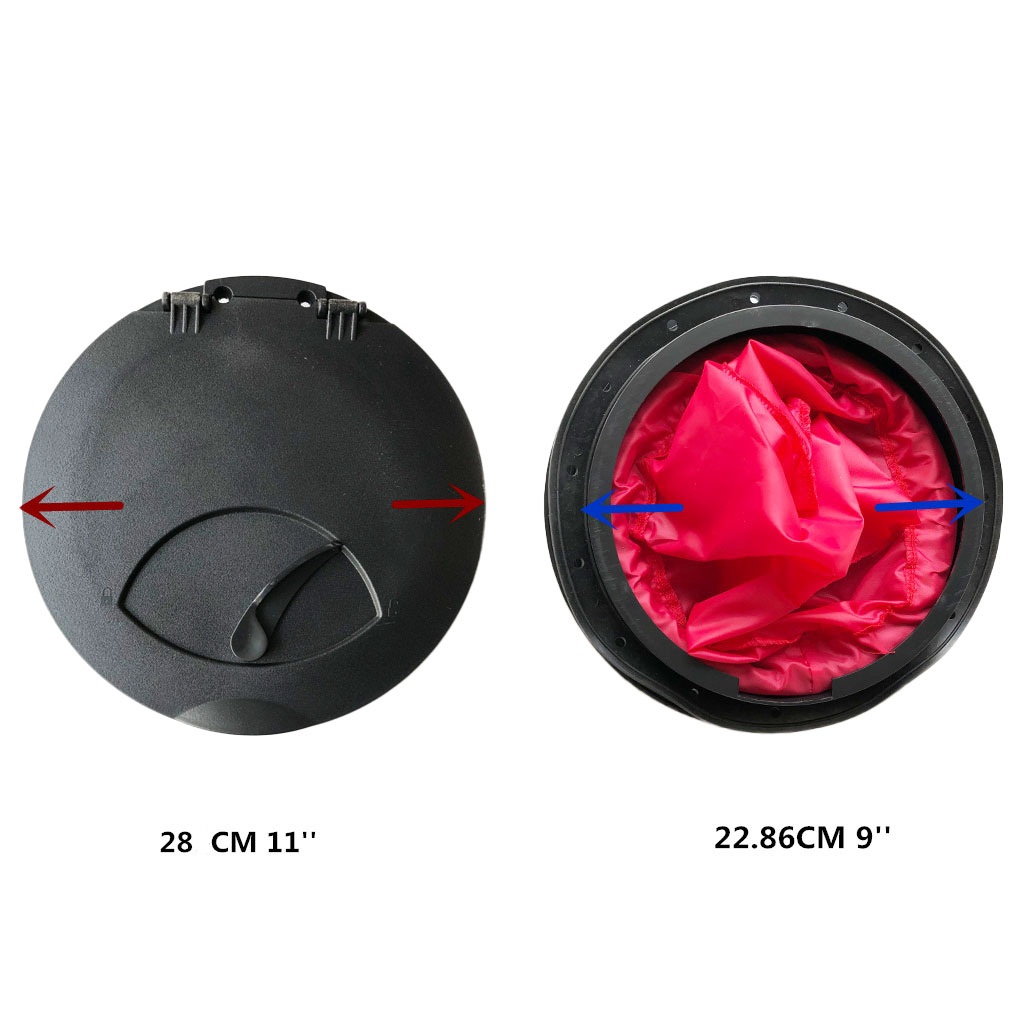 Description Picture 5 of itemKayak Deck Plate 28cm 11'' Outer Diameter Nylon Hatch Cover Deck Plate Kit with Storage Bag Hatch Cover Kit Boat Marine Dinghy