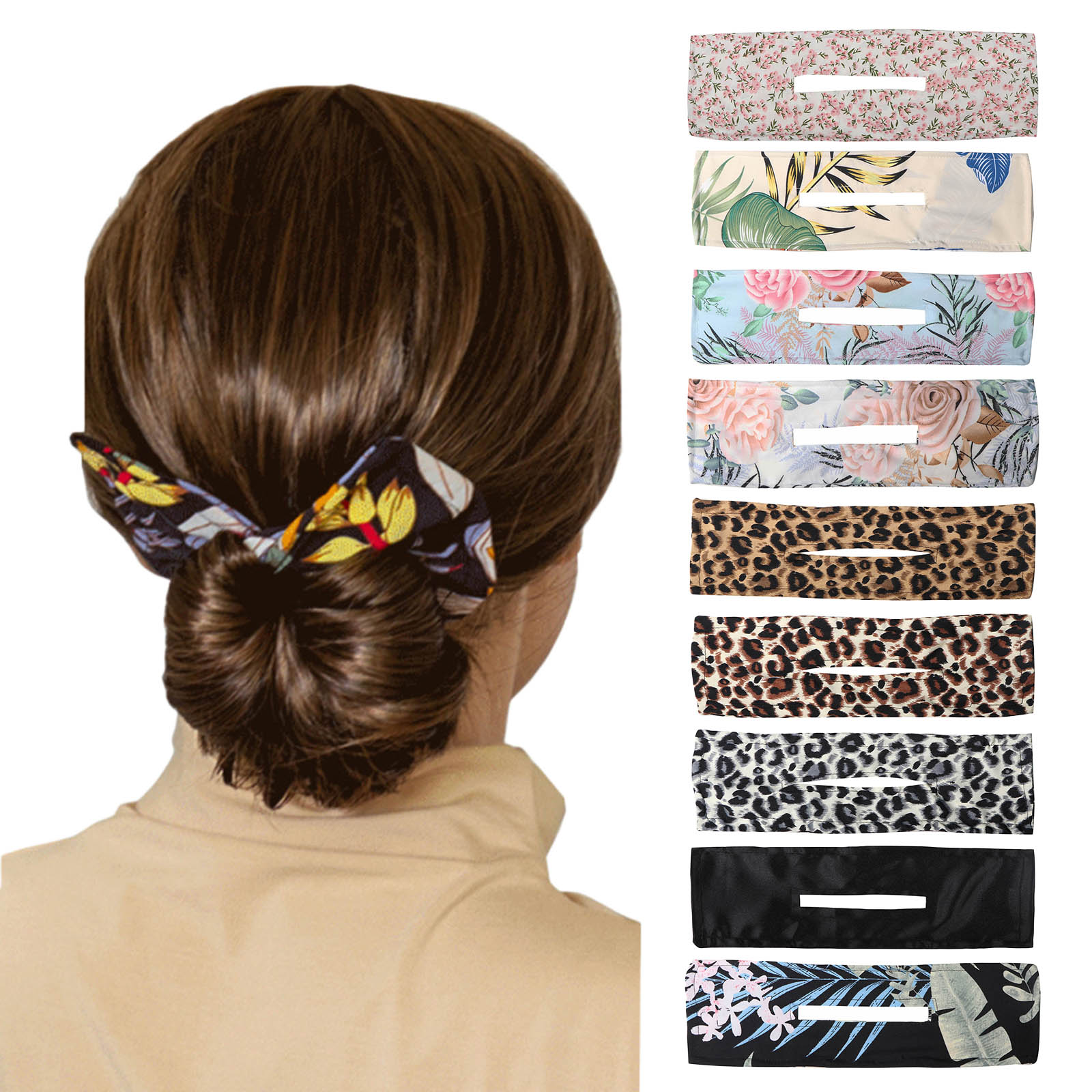 Deft Bun, Hair Bun Maker, Fashion Hair Bands, Classy Multicolor Cloth Clips, Maker Hairstyle Must-Haves Tool
