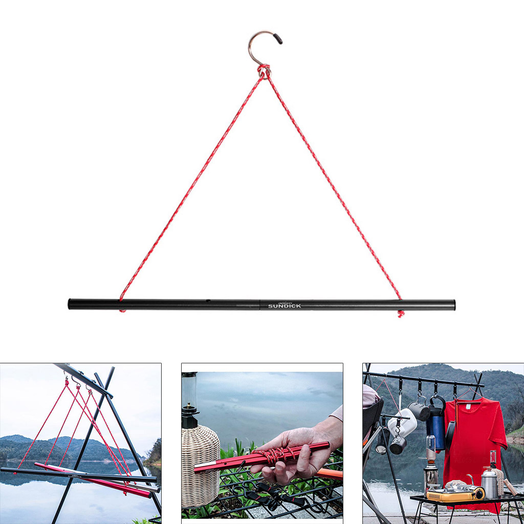 Aluminum Alloy Outdoor Camping Travel Portable Clothes Hanger Hat Socks