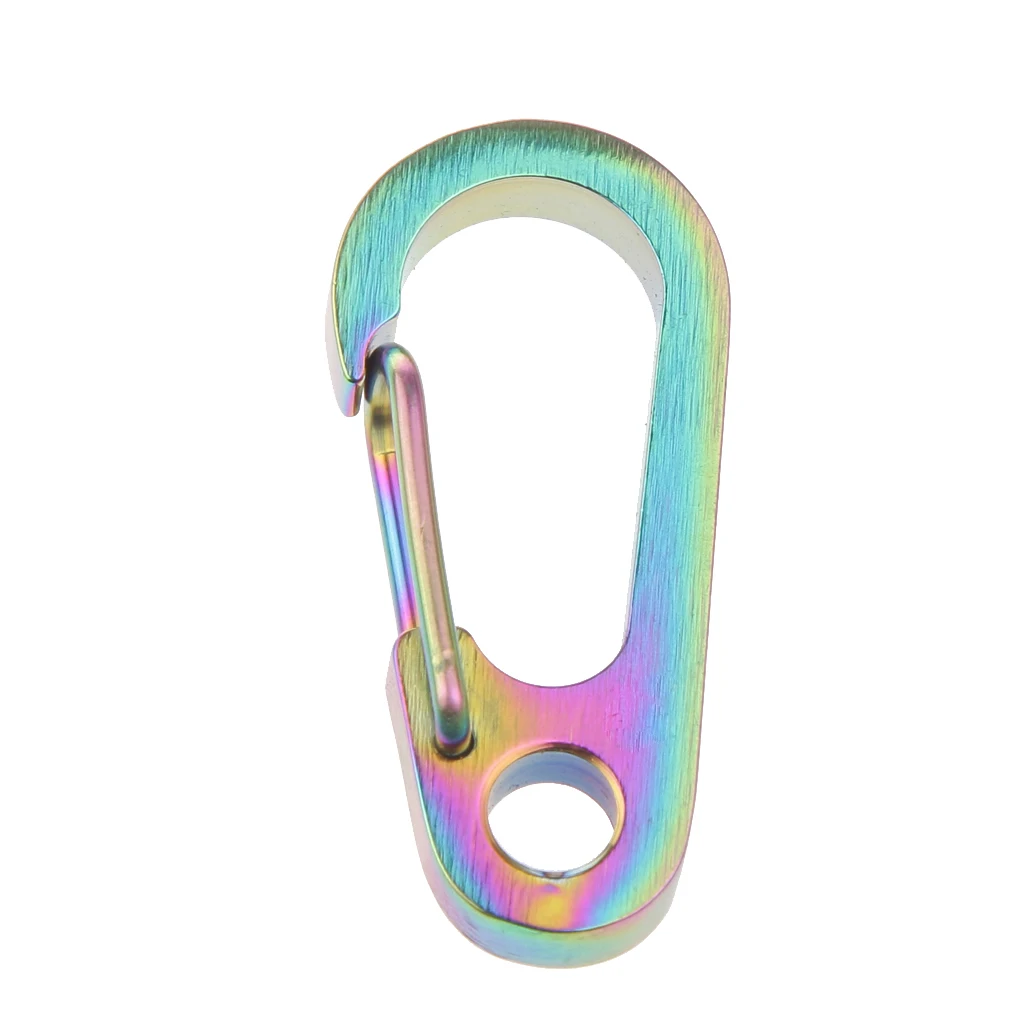 New Outdoor Camping Mountaineering Heavy Duty Titanium Quickdraw Carabiner Snap Hooks Keyring Rock Climbing Hiking Accessories