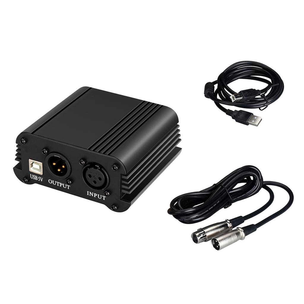 48V Phantom Power Supply Kit for Condenser Microphone Recording Equipments UK