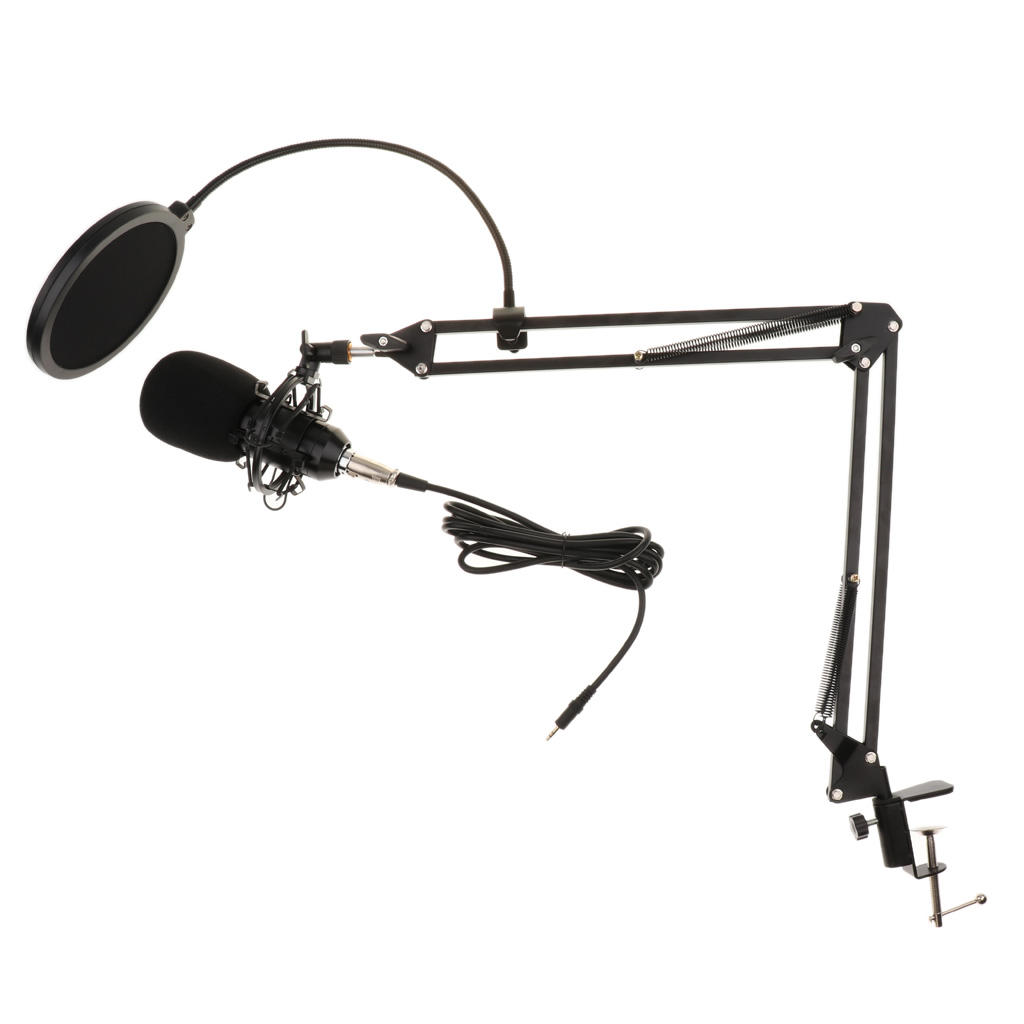 BM800 Dynamic Condenser Studio Recording Microphone Mic for Broadcasting