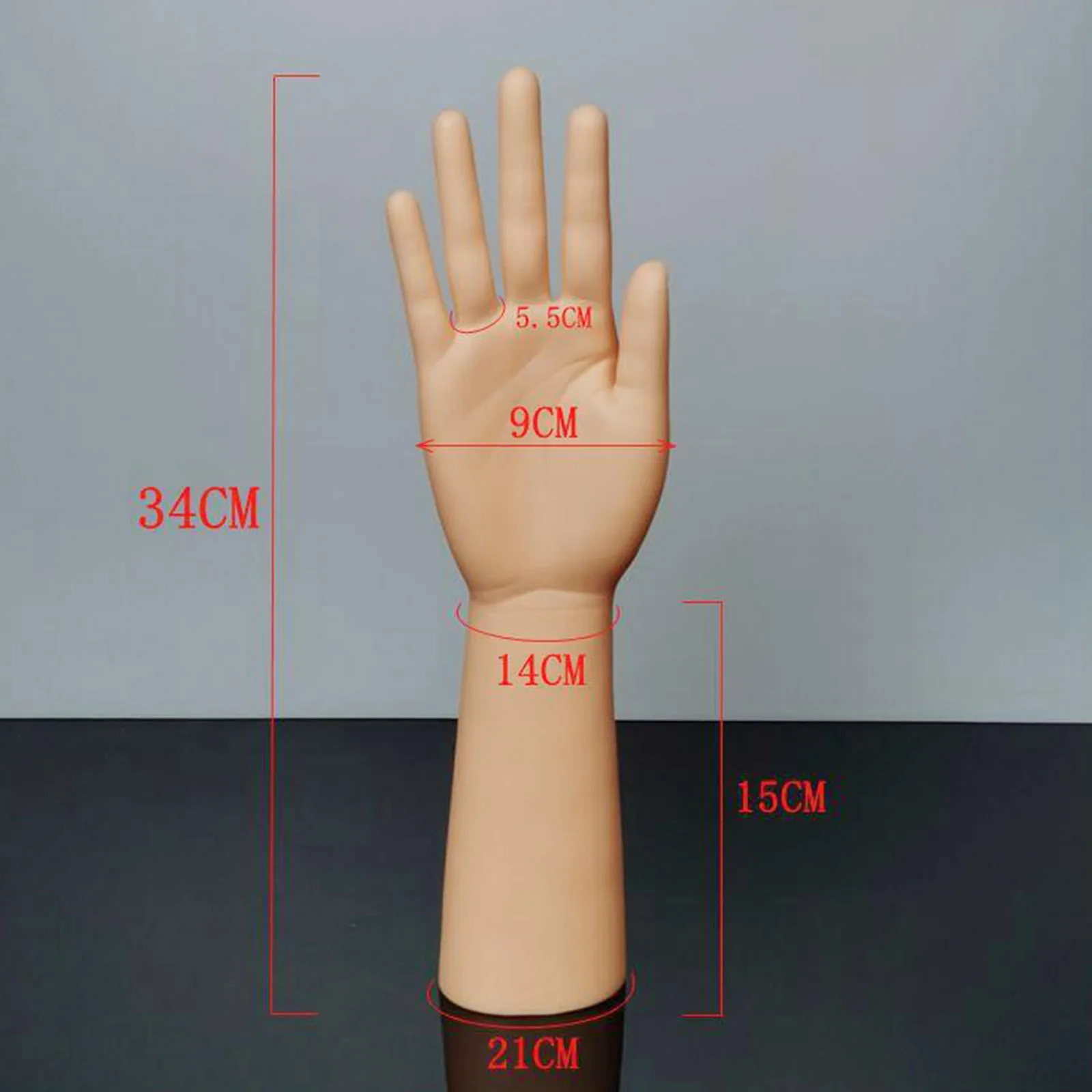 Durable Plastic Mannequin Hands Model for Jewelry Rings Watch Display Nail Display Manicure Tools Nail Practice Hand