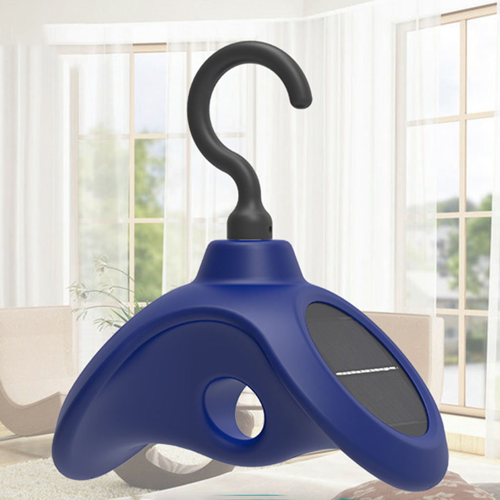 Coat Hanger Holder Space Saving six Laps Per Minute Durable Solar-Powered Rotating for Terrace Home Plush Toys Pillow Shorts